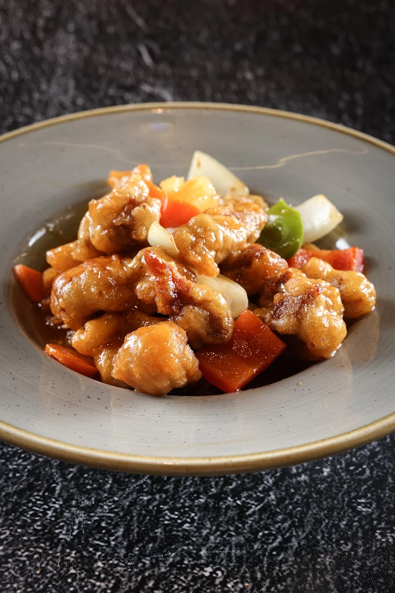 sweet & sour pork 菠萝咕老肉, Food World Asian Fusion